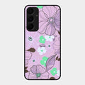 Peach Flower Glass Phone Cover for Samsung Galaxy A35 5G