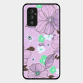 Peach Flower Glass Phone Cover for Samsung Galaxy F23 5G