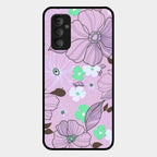 Peach Flower Glass Phone Cover for Samsung Galaxy F23 5G