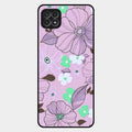 Peach Flower Glass Phone Cover for Samsung Galaxy F42 5G