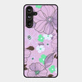 Peach Flower Glass Phone Cover for Samsung Galaxy M55 5G