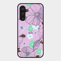 Peach Flower Glass Phone Cover for Samsung Galaxy M55S 5G