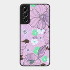 Peach Flower Glass Phone Cover for Samsung Galaxy S21 Fe 5G