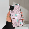 Peach Flower Glass Phone Cover for Samsung Galaxy A42 5G