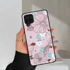 Peach Flower Glass Phone Cover for Samsung Galaxy A42 5G