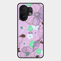 Peach Flower Glass Phone Cover for Vivo T4 Pro 5G