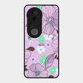 Peach Flower Glass Phone Cover for Vivo T4 Ultra 5G