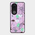 Peach Flower Glass Phone Cover for Vivo T4R 5G