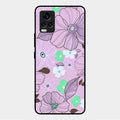 Peach Flower Glass Phone Cover for Vivo V20 2021