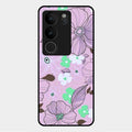 Peach Flower Glass Phone Cover for Vivo V29 Pro 5G