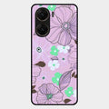 Peach Flower Glass Phone Cover for Vivo V29E 5G