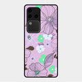Peach Flower Glass Phone Cover for Vivo V30 Pro 5G