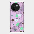 Peach Flower Glass Phone Cover for Vivo V30E 5G
