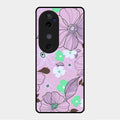 Peach Flower Glass Phone Cover for Vivo V40 5G