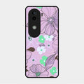 Peach Flower Glass Phone Cover for Vivo V40E 5G
