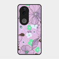 Peach Flower Glass Phone Cover for Vivo V50E 5G