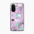Peach Flower Glass Phone Cover for Vivo V60e 5G