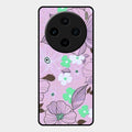 Peach Flower Glass Phone Cover for Vivo X100 5G