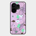 Peach Flower Glass Phone Cover for Vivo X200 Fe 5G