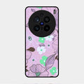 Peach Flower Glass Phone Cover for Vivo X200 Pro 5G