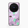 Peach Flower Glass Phone Cover for Vivo X300 Pro 5G