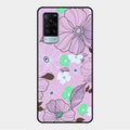 Peach Flower Glass Phone Cover for Vivo X60 5G