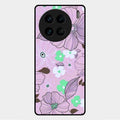 Peach Flower Glass Phone Cover for Vivo X90 Pro 5G