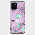 Peach Flower Glass Phone Cover for Vivo Y01