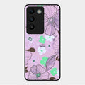Peach Flower Glass Phone Cover for Vivo Y200E 5G