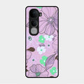 Peach Flower Glass Phone Cover for Vivo Y400 Pro 5G