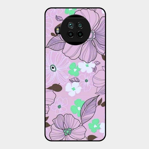 Peach Flower Glass Phone Cover for Xiaomi Mi 10I 5G