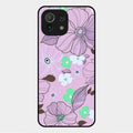 Peach Flower Glass Phone Cover for Xiaomi Mi 11 Lite