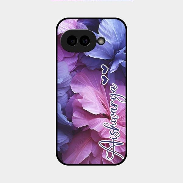 Perfect Customized Floral Glossy Metal Case Cover For Google Pixel 9A 5G