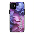 Perfect Customized Floral Glossy Metal Case Cover For iPhone 12 mini