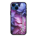 Perfect Customized Floral Glossy Metal Case Cover For iPhone 13 mini