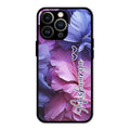 Perfect Customized Floral Glossy Metal Case Cover For iPhone 13 Pro