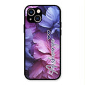 Perfect Customized Floral Glossy Metal Case Cover For iPhone 13
