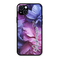 Perfect Customized Floral Glossy Metal Case Cover For iPhone 14