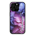 Perfect Customized Floral Glossy Metal Case Cover For iPhone 15 Pro Max