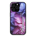 Perfect Customized Floral Glossy Metal Case Cover For iPhone 15 Pro