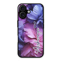 Perfect Customized Floral Glossy Metal Case Cover For iPhone 16