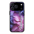 Perfect Customized Floral Glossy Metal Case Cover For iPhone 17 Pro