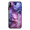 Perfect Customized Floral Glossy Metal Case Cover For iPhone XS Max