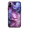 Perfect Customized Floral Glossy Metal Case Cover For iPhone XS