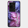 Perfect Customized Floral Glossy Metal Case Cover For Iqoo 11 5G