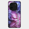 Perfect Customized Floral Glossy Metal Case Cover For Iqoo 12 5G