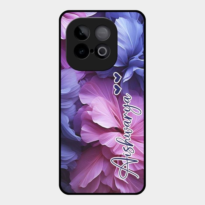 Perfect Customized Floral Glossy Metal Case Cover For Iqoo Neo 10 5G