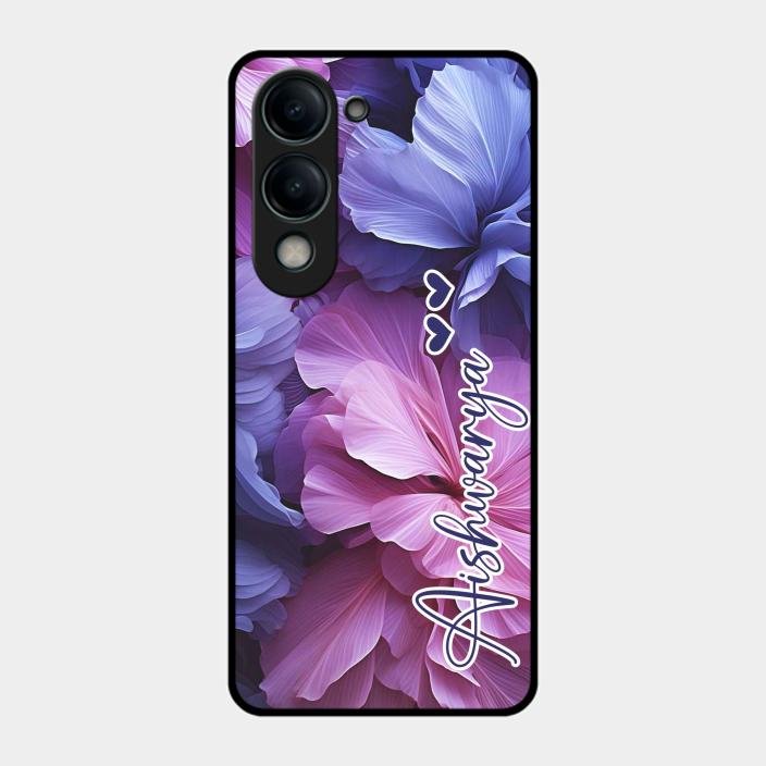 Perfect Customized Floral Glossy Metal Case Cover For Iqoo Z10 Lite