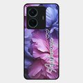 Perfect Customized Floral Glossy Metal Case Cover For Iqoo Z6 Pro 5G