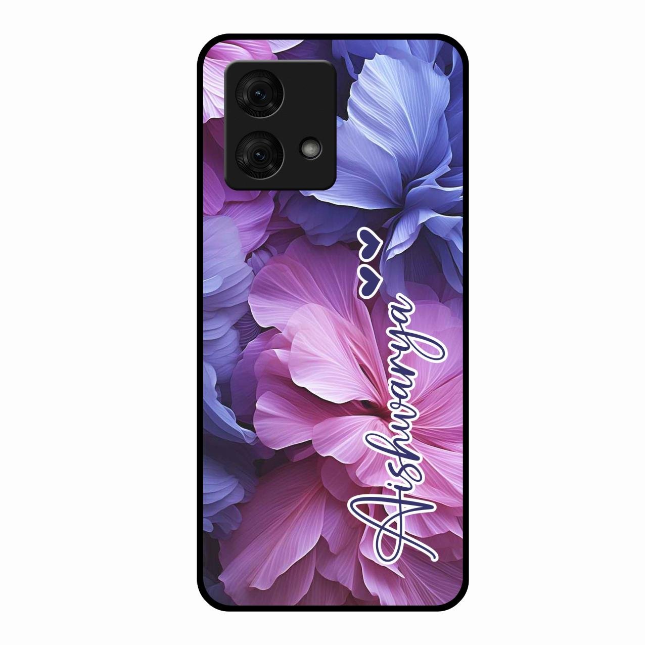 Perfect Customized Floral Glossy Metal Case Cover For Motorola g84 5G